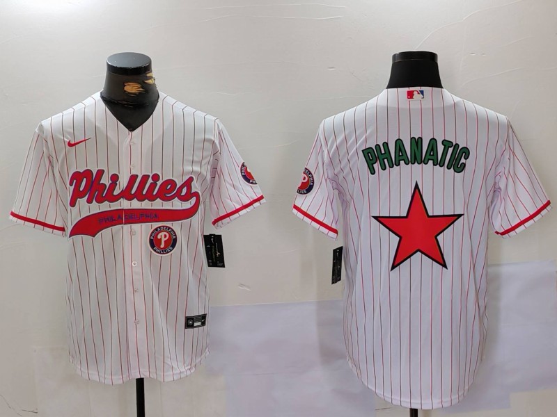 Men Philadelphia Phillies Blank White stripe Game 2024 Nike MLB Jersey style 9123->indianapolis colts->NFL Jersey